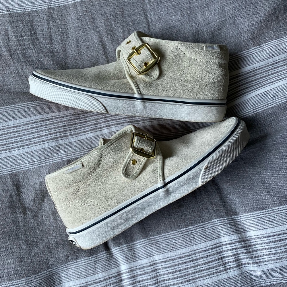 Vans Off White Buckle Shoes